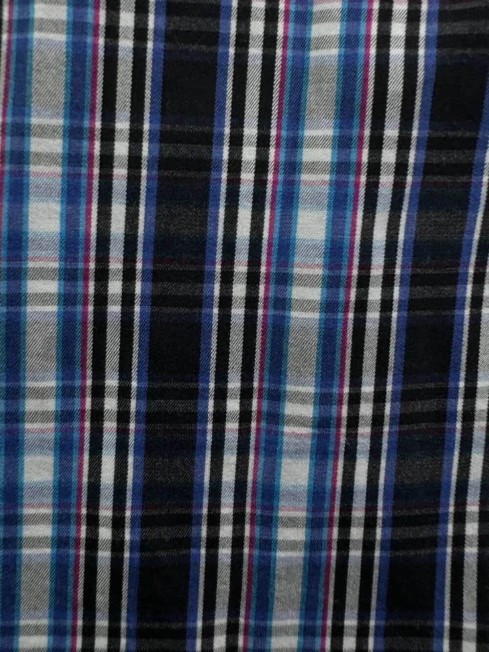 Peter Millar Seaside Finish Long Sleeve Button Up Shirt Plaid Blue Large Cotton